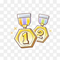 手绘奖牌图形-空若网 手绘奖牌图形-空若网