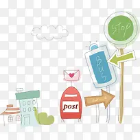 房子站点信箱矢量PNG素材-空若网 房子站点信箱矢量PNG素材-空若网