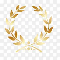 金色树叶对称装饰花边-空若网 金色树叶对称装饰花边-空若网