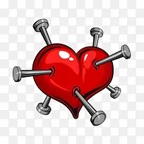 红色爱心插画-空若网 红色爱心插画-空若网