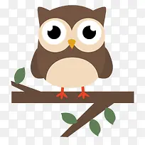 卡通猫头鹰扁平化动物设计-空若网 卡通猫头鹰扁平化动物设计-空若网