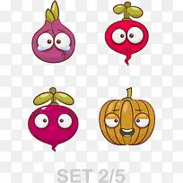 矢量手绘卡通蔬菜-空若网 矢量手绘卡通蔬菜-空若网