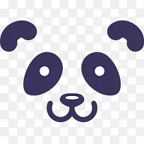 矢量可爱熊猫头像素材-空若网 矢量可爱熊猫头像素材-空若网