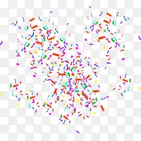 多彩清新碎片礼花-空若网 多彩清新碎片礼花-空若网