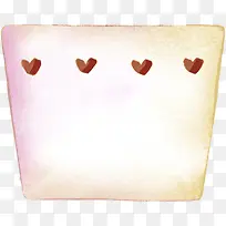 手绘粉色爱心信纸-空若网 手绘粉色爱心信纸-空若网