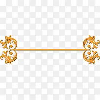 橙色花纹线条边框装饰条-空若网 橙色花纹线条边框装饰条-空若网