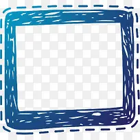 蓝色线条边框-空若网 蓝色线条边框-空若网