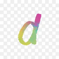 红绿色水彩字母d-空若网 红绿色水彩字母d-空若网