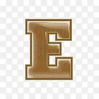 金属网字母E-空若网 金属网字母E-空若网