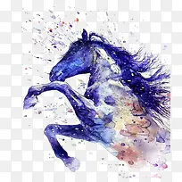 招聘水彩装饰插图千里马插画-空若网 招聘水彩装饰插图千里马插画-空若网