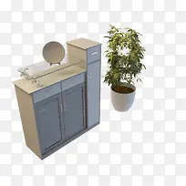 一个欧式简单白色鞋柜-空若网 一个欧式简单白色鞋柜-空若网