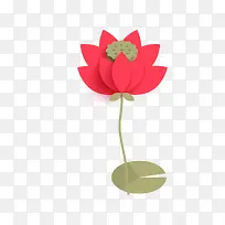 扁平化荷花-空若网 扁平化荷花-空若网