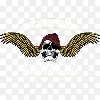 骷髅翅膀矢量图-空若网 骷髅翅膀矢量图-空若网