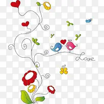 卡通爱情鸟-空若网 卡通爱情鸟-空若网