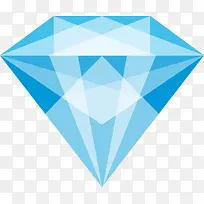 卡通蓝色水晶钻石素材图-空若网 卡通蓝色水晶钻石素材图-空若网