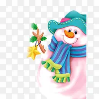 蓝色雪人创意电商装饰-空若网 蓝色雪人创意电商装饰-空若网