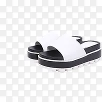 白色厚底夏日凉鞋-空若网 白色厚底夏日凉鞋-空若网