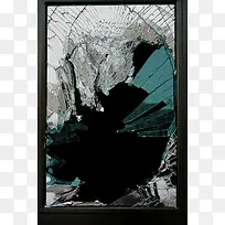 破碎了的窗户玻璃-空若网 破碎了的窗户玻璃-空若网