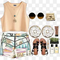 粉色短款无袖上衣-空若网 粉色短款无袖上衣-空若网