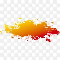 黄色喷粉元素-空若网 黄色喷粉元素-空若网