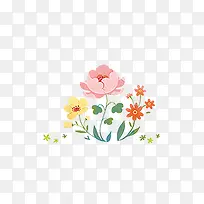 小清新鲜花背景元素-空若网 小清新鲜花背景元素-空若网