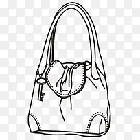 时尚背包简笔画-空若网 时尚背包简笔画-空若网