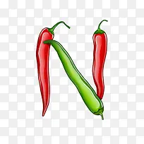 辣椒字母N-空若网 辣椒字母N-空若网