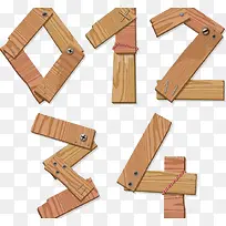 木板组成的数字-空若网 木板组成的数字-空若网