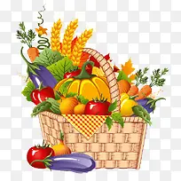 蔬菜篮子矢量图-空若网 蔬菜篮子矢量图-空若网