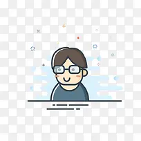 蓝色上衣大叔mbe风格-空若网 蓝色上衣大叔mbe风格-空若网