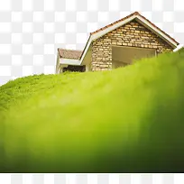 草坡上的小屋-空若网 草坡上的小屋-空若网