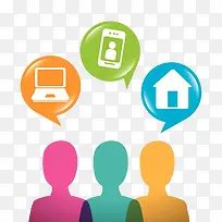 三个人的不同交流方式-空若网 三个人的不同交流方式-空若网