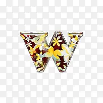 小黄花字母w-空若网 小黄花字母w-空若网