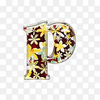 小黄花字母p-空若网 小黄花字母p-空若网