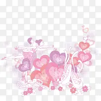 在爱心中跳舞的情侣-空若网 在爱心中跳舞的情侣-空若网