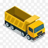 黄色运货卡车素材-空若网 黄色运货卡车素材-空若网