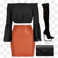 ��ɫ���º�Ƥȹ-������