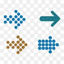 横向点阵箭头矢量图片-空若网 横向点阵箭头矢量图片-空若网