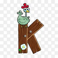 卡通可爱字母动物免抠素材-空若网 卡通可爱字母动物免抠素材-空若网