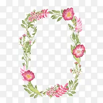 水彩风花朵花环-空若网 水彩风花朵花环-空若网