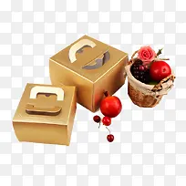 金色蛋糕盒-空若网 金色蛋糕盒-空若网