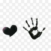 爱心和手掌印-空若网 爱心和手掌印-空若网