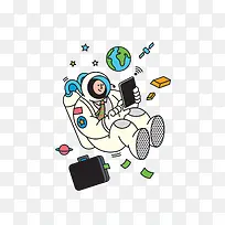 扁平化宇航员-空若网 扁平化宇航员-空若网