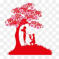 爱心树下见证爱情-空若网 爱心树下见证爱情-空若网