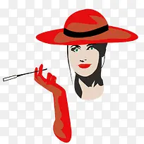 化妆的时尚女郎-空若网 化妆的时尚女郎-空若网