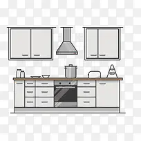 灰色系厨房装修-空若网 灰色系厨房装修-空若网