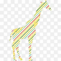 彩色涂鸦长颈鹿-空若网 彩色涂鸦长颈鹿-空若网