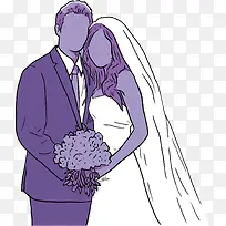 矢量结婚照-空若网 矢量结婚照-空若网