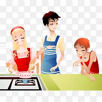 在厨房做饭的人们-空若网 在厨房做饭的人们-空若网