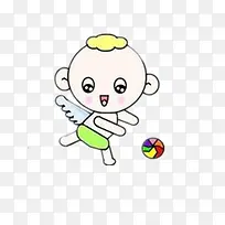 拍皮球的小天使-空若网 拍皮球的小天使-空若网